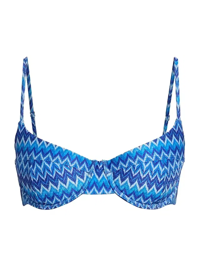 Women's Mona Wave Bikini Top - Ocean Wave