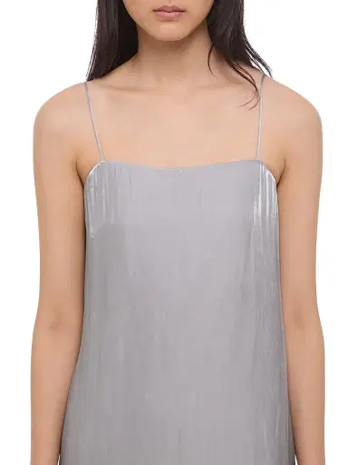 Helmut Lang Women's Fluid Asymmetric Maxi Slipdress - Cloud - Size 8 | Thumbnail 5