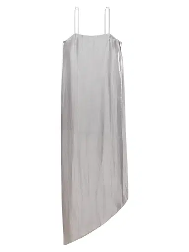 Helmut Lang Women's Fluid Asymmetric Maxi Slipdress - Cloud - Size 8 | Thumbnail 1