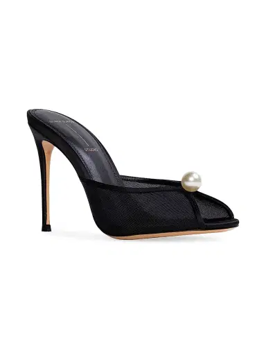 Black Suede Studio Women's Sadie 100MM Satin Sandals - Black Satin - Size 11 | Thumbnail 3 Black Suede Studio Women's Sadie 100MM Satin Sandals - Black Satin - Size 11 | Thumbnail 3