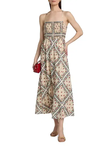 Cami NYC Women's Cecily Floral Cotton-Silk A-Line Midi-Dress - Heirloom Bandana | Thumbnail 2
