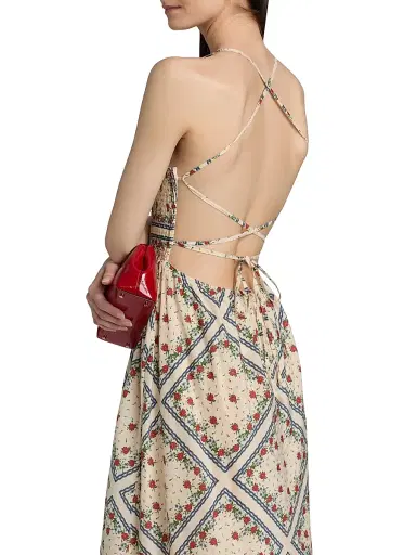 Cami NYC Women's Cecily Floral Cotton-Silk A-Line Midi-Dress - Heirloom Bandana | Thumbnail 6