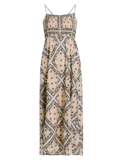 Cami NYC Women's Cecily Floral Cotton-Silk A-Line Midi-Dress - Heirloom Bandana | Thumbnail 1