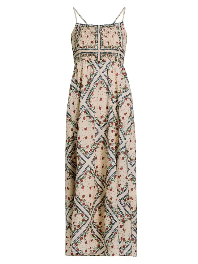 Cami NYC Women's Cecily Floral Cotton-Silk A-Line Midi-Dress - Heirloom Bandana
