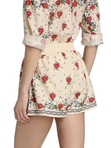 Cami NYC Women's Oslo Floral Cotton-Silk Drawstring Shorts - Heirloom Bandana | Thumbnail 5