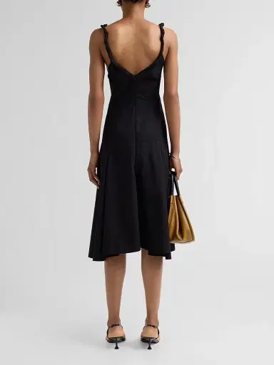 Proenza Schouler Women's Leo Cotton Poplin Midi-Dress | Thumbnail 3 Proenza Schouler Women's Leo Cotton Poplin Midi-Dress | Thumbnail 3