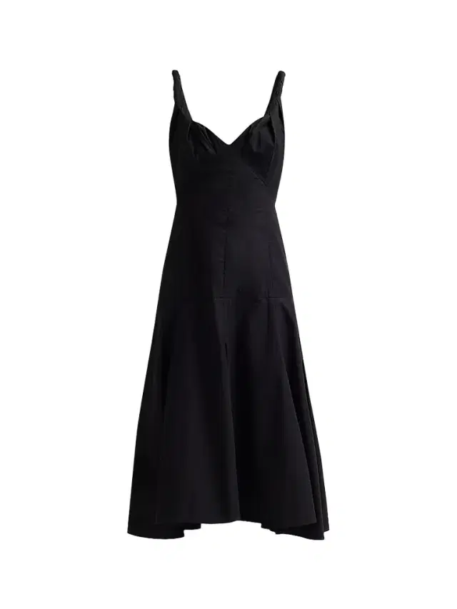 Proenza Schouler Women's Leo Cotton Poplin Midi-Dress - Black
