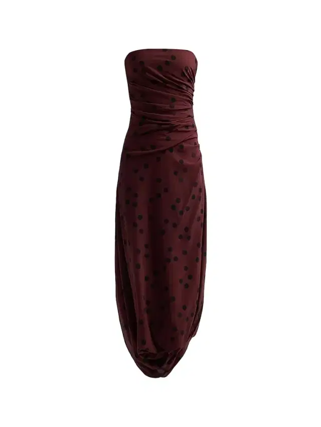 Proenza Schouler Women's Nayara Polka Dot Jersey Maxi Dress - Espresso Multi
