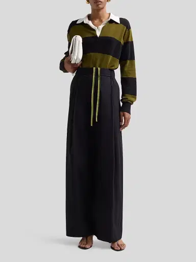 Proenza Schouler Women's Lissia Cotton Drawstring Pants - Black - Size 12 | Thumbnail 2 Proenza Schouler Women's Lissia Cotton Drawstring Pants - Black - Size 12 | Thumbnail 2