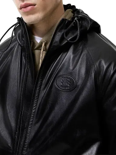 Burberry Men's Clapton Leather Jacket - Black - Size XL | Thumbnail 4 Burberry Men's Clapton Leather Jacket - Black - Size XL | Thumbnail 4