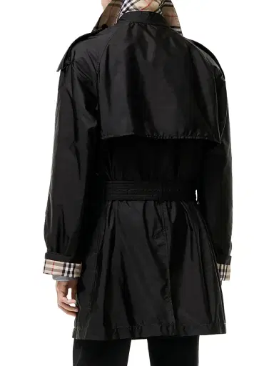 Burberry Men's Leadenham Double-Breasted Trench Coat - Black | Thumbnail 3