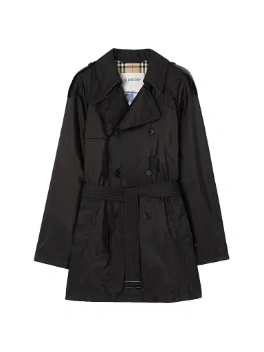 Burberry Men's Leadenham Double-Breasted Trench Coat - Black | Thumbnail 1