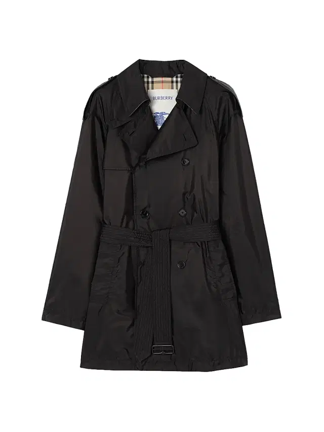Burberry Men's Leadenham Double-Breasted Trench Coat - Black