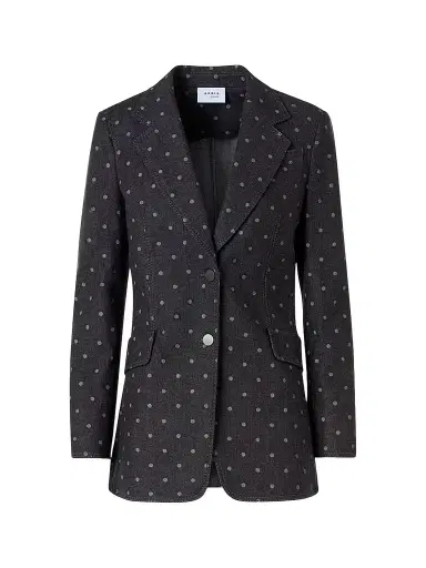 Akris punto Women's Polka Dot Denim Blazer | Thumbnail 1