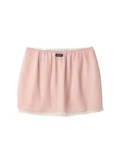 Miu Miu Women's Chiffon Mini Skirt - Pink - Size 0 | Thumbnail 1 Miu Miu Women's Chiffon Mini Skirt - Pink - Size 0 | Thumbnail 1
