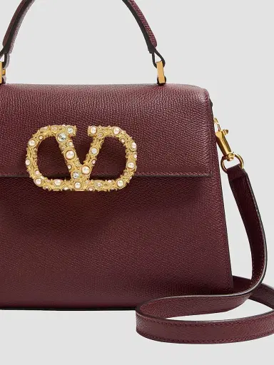 Valentino Garavani Women's VSling Small Top Handle Bag in Grainy Calfskin | Thumbnail 5 Valentino Garavani Women's VSling Small Top Handle Bag in Grainy Calfskin | Thumbnail 5