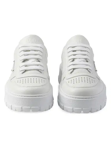 Prada Men's Leather Sneakers - White - Size 11 | Thumbnail 4