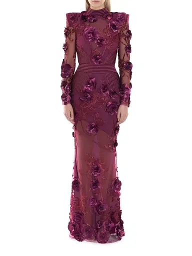 Zhivago Women's One More Kiss Dear Gown - Plum - Size 6 | Thumbnail 4