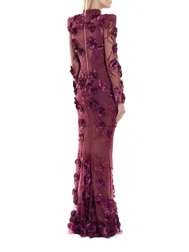 Zhivago Women's One More Kiss Dear Gown - Plum - Size 6 | Thumbnail 6
