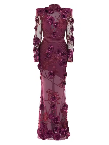 Zhivago Women's One More Kiss Dear Gown - Plum - Size 6 | Thumbnail 1