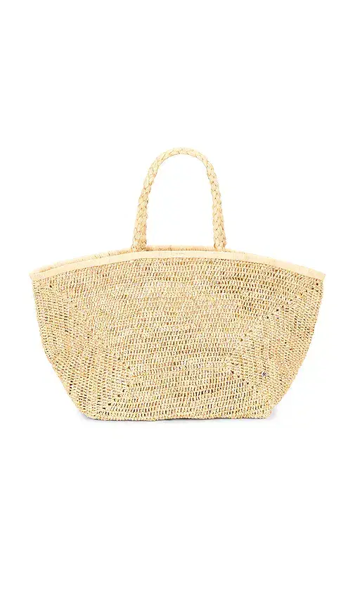 florabella Vallejo Lux Crochet Raffia Tote