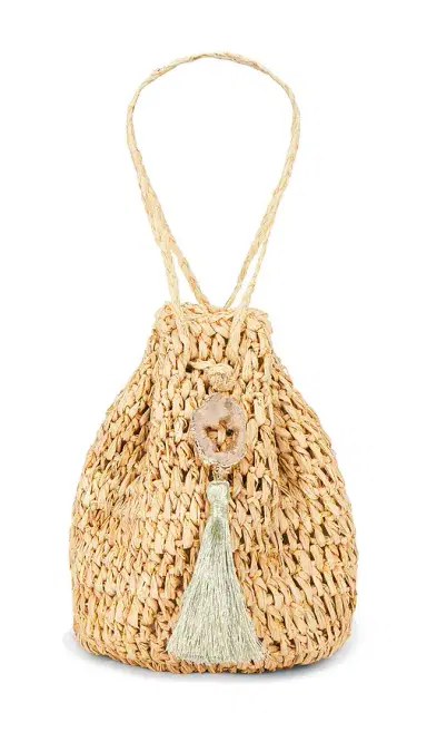 florabella Stintino Hand Crochet Raffia Wristlet | Thumbnail 2