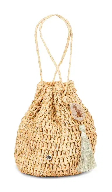florabella Stintino Hand Crochet Raffia Wristlet | Thumbnail 3