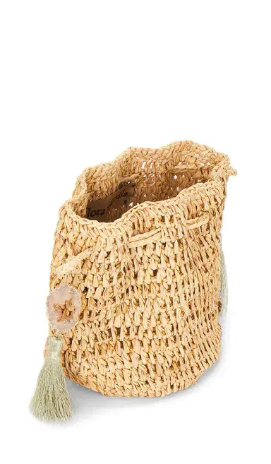 florabella Stintino Hand Crochet Raffia Wristlet | Thumbnail 4