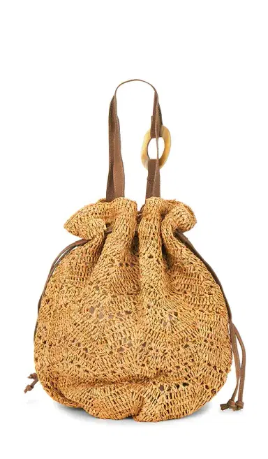 florabella Antilles Crochet Raffia And Leather Tote Bag | Thumbnail 2