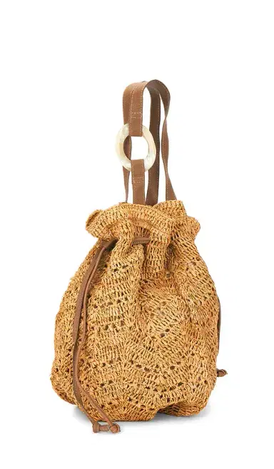 florabella Antilles Crochet Raffia And Leather Tote Bag | Thumbnail 3