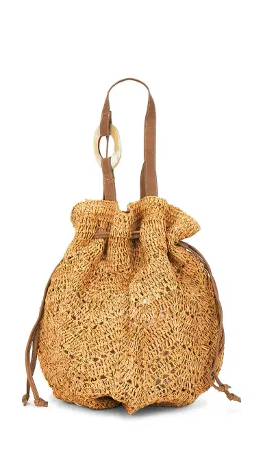 florabella Antilles Crochet Raffia And Leather Tote Bag | Thumbnail 1