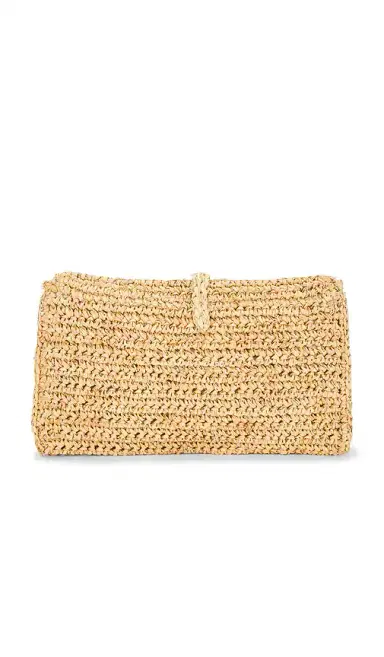florabella Chastanet Crochet Raffia Clutch | Thumbnail 2 florabella Chastanet Crochet Raffia Clutch | Thumbnail 2