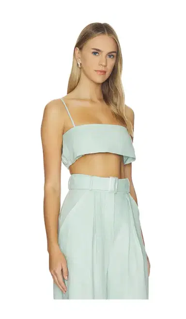 Matthew Bruch Structured Bandeau Crop Top | Thumbnail 2