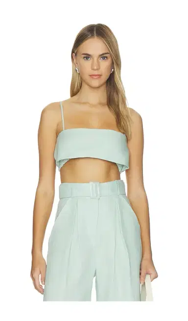 Matthew Bruch Structured Bandeau Crop Top | Thumbnail 1