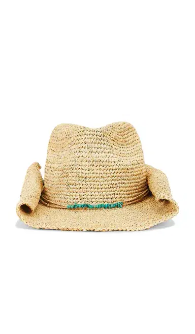 florabella Tanya Crochet Raffia Cowboy Hat | Thumbnail 2 florabella Tanya Crochet Raffia Cowboy Hat | Thumbnail 2
