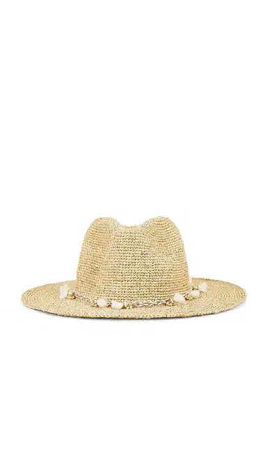 florabella Taylor Hand Crochet Raffia Sunhat Metallic Cord And Tassel | Thumbnail 2 florabella Taylor Hand Crochet Raffia Sunhat Metallic Cord And Tassel | Thumbnail 2