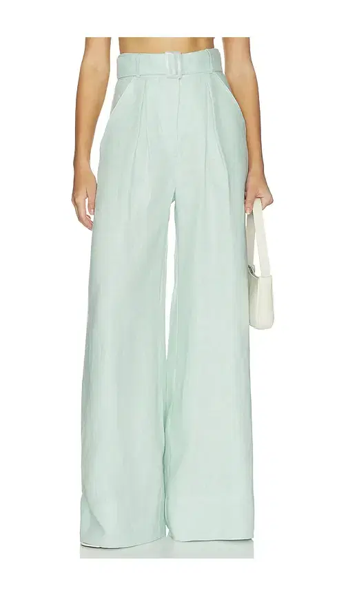 Matthew Bruch Wide Leg Pleated Pant