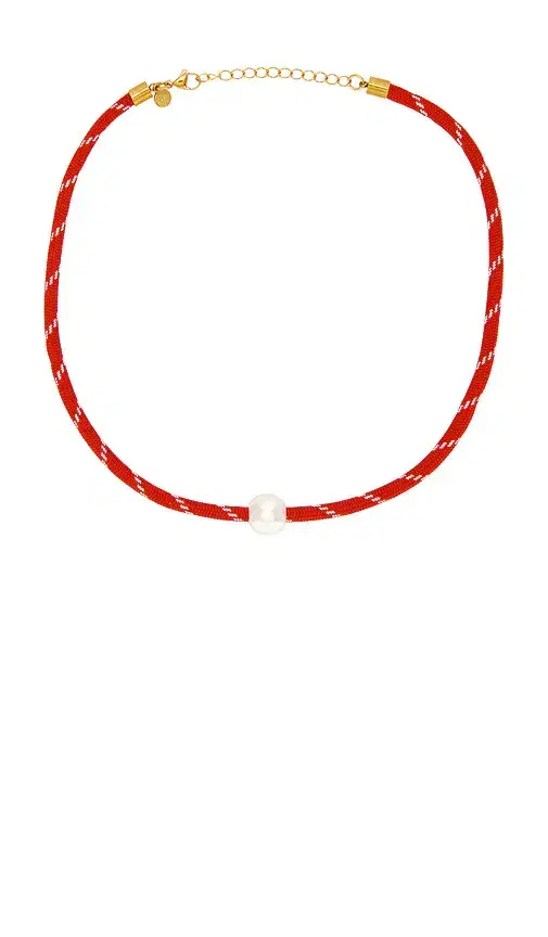Pearl Charm Paracord Necklace