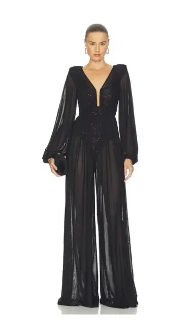Zhivago He Loved Her 2 Pc Mesh Jumpsuit | Thumbnail 1