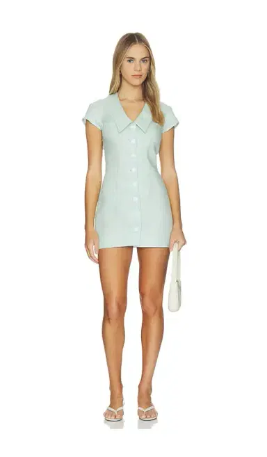 Matthew Bruch Collared V-neck Mini Dress | Thumbnail 1