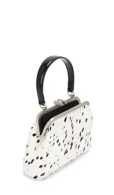 Markgong Small Cowhide Leather Metal Clasp Bag | Thumbnail 4 Markgong Small Cowhide Leather Metal Clasp Bag | Thumbnail 4
