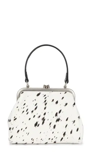 Markgong Small Cowhide Leather Metal Clasp Bag | Thumbnail 1 Markgong Small Cowhide Leather Metal Clasp Bag | Thumbnail 1