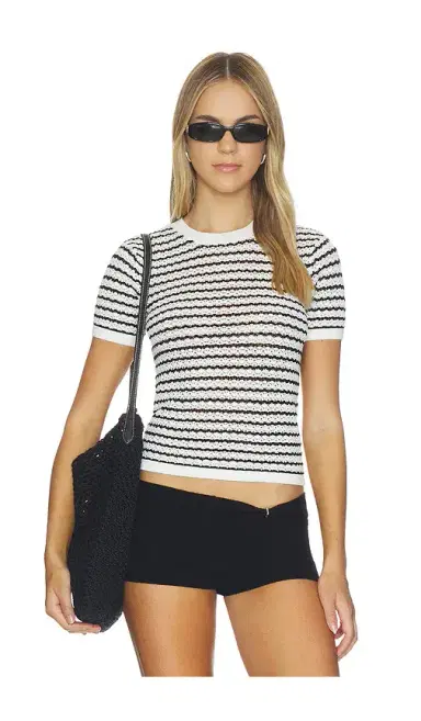 Joe's Jeans The Crochet Baby Tee Shirt | Thumbnail 1