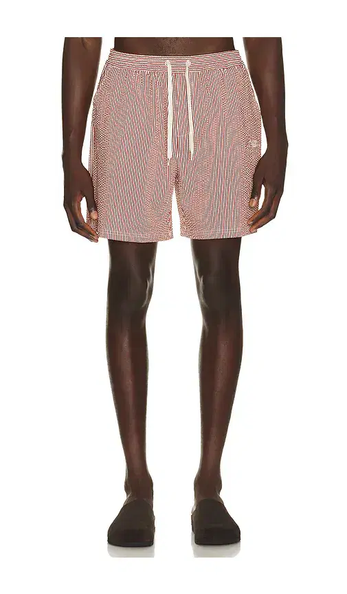 Stripe Seersucker Swim Shorts