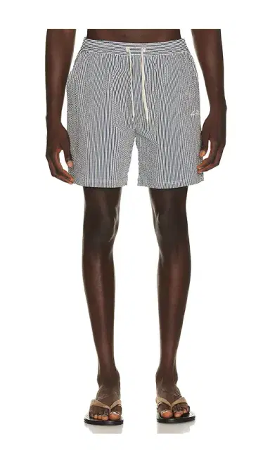 Les Deux Stripe Seersucker Swim Shorts | Thumbnail 1