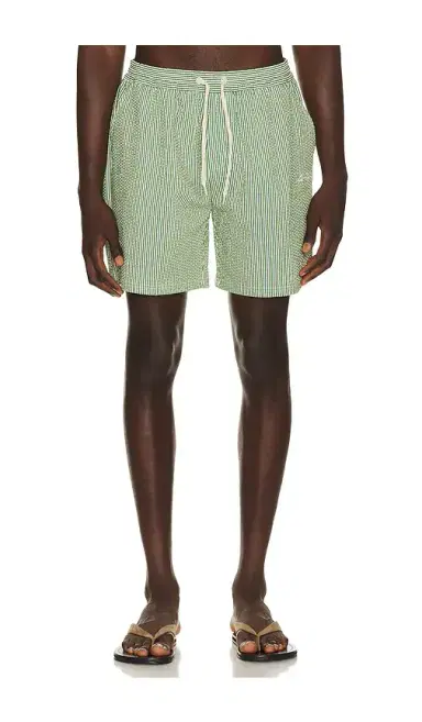 Les Deux Stripe Seersucker Swim Shorts | Thumbnail 1