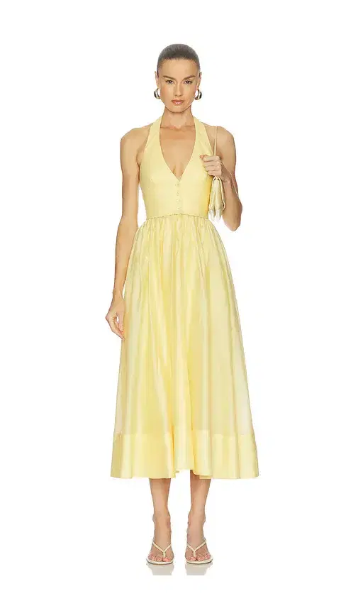 Camila Coelho Lino Midi Dress
