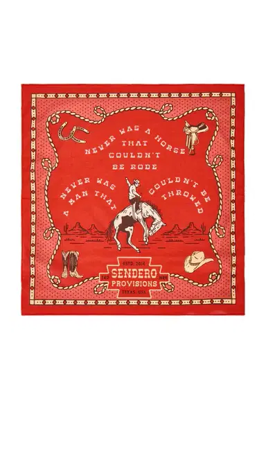 Sendero Provisions Co. Never Was A Horse Bandana | Thumbnail 2