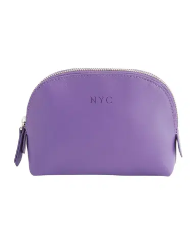 ROYCE New York Monogrammed Compact Leather Cosmetic Bag | Thumbnail 2