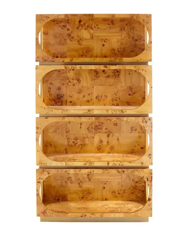 Jonathan Adler Bond Etagere, Burled Mappa